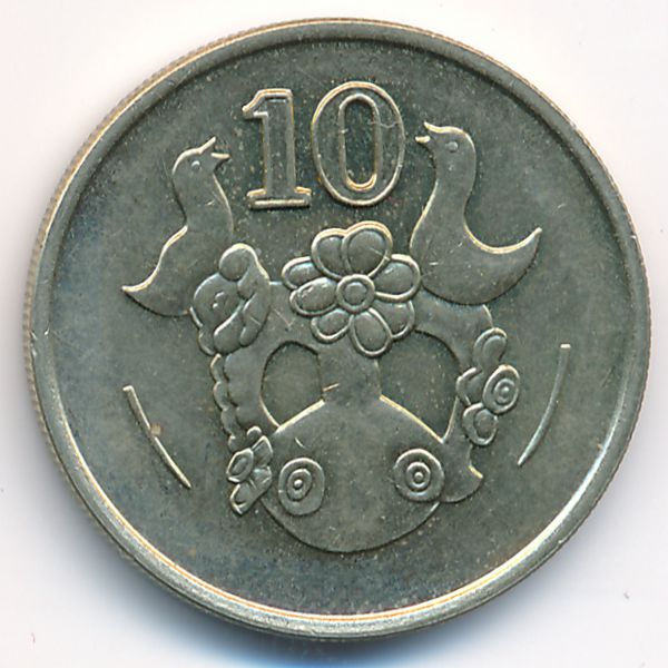 Кипр, 10 центов (1991 г.)