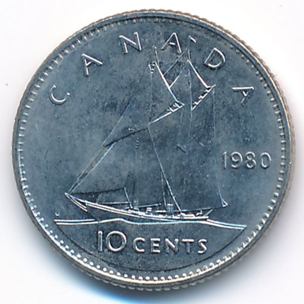 Канада, 10 центов (1980 г.)
