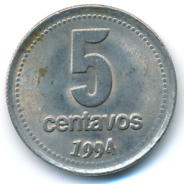 Аргентина, 5 сентаво (1994 г.)
