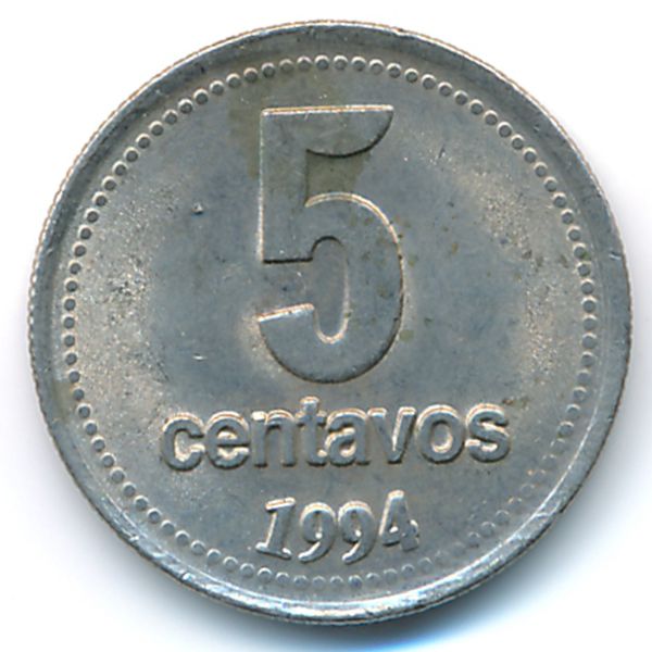 Аргентина, 5 сентаво (1994 г.)