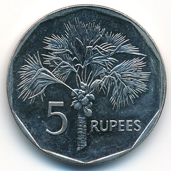 Сейшелы, 5 рупий (2007 г.)