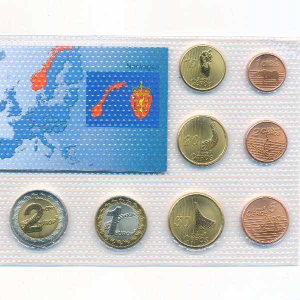 Norway., Набор монет, 2004