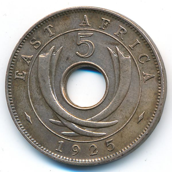 Восточная Африка, 5 центов (1925 г.)