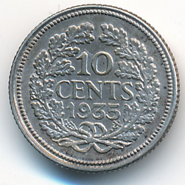 Нидерланды, 10 центов (1935 г.)