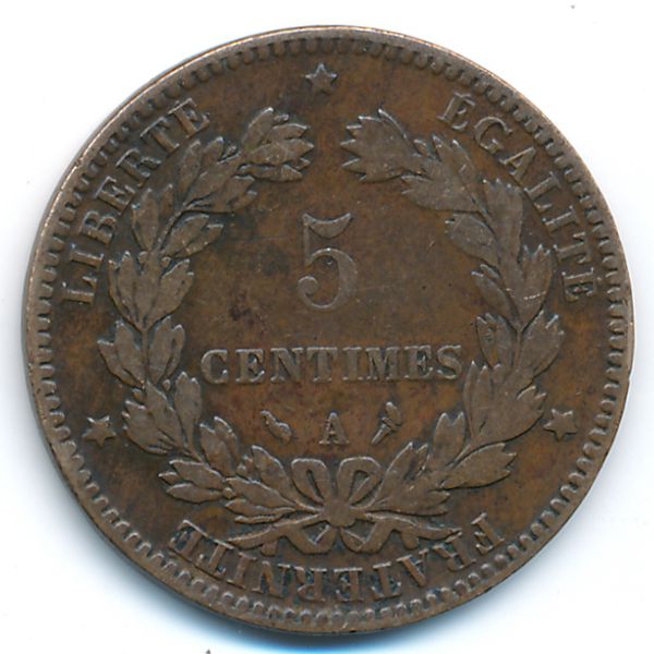 Франция, 5 сентим (1897 г.)