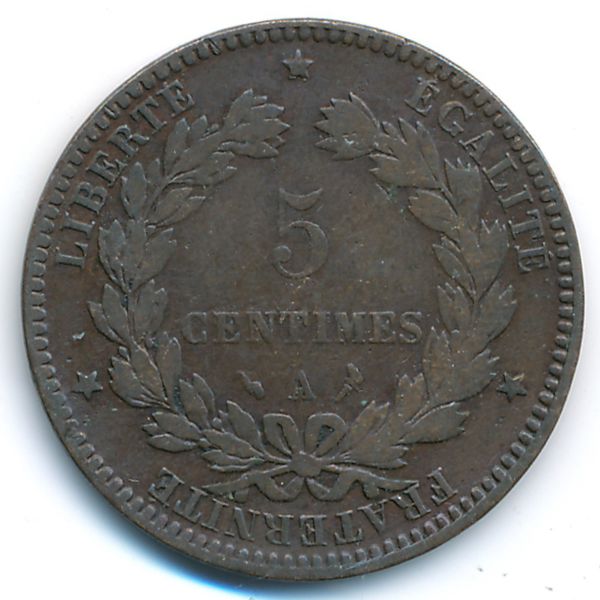 Франция, 5 сентим (1897 г.)