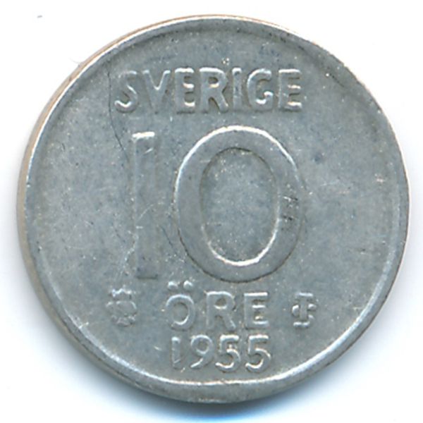 Швеция, 10 эре (1955 г.)