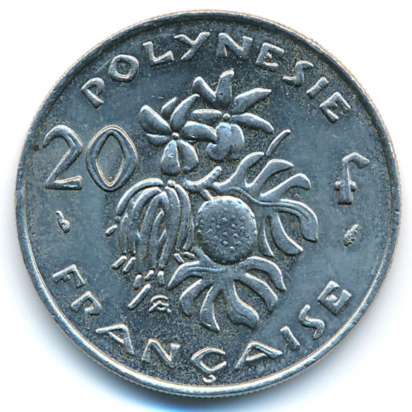 Французская Полинезия, 20 франков (1993 г.)