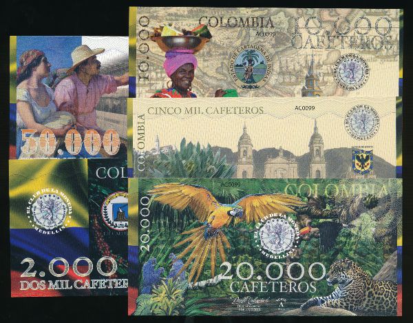 Колумбия, Набор банкнот (2013 г.)
