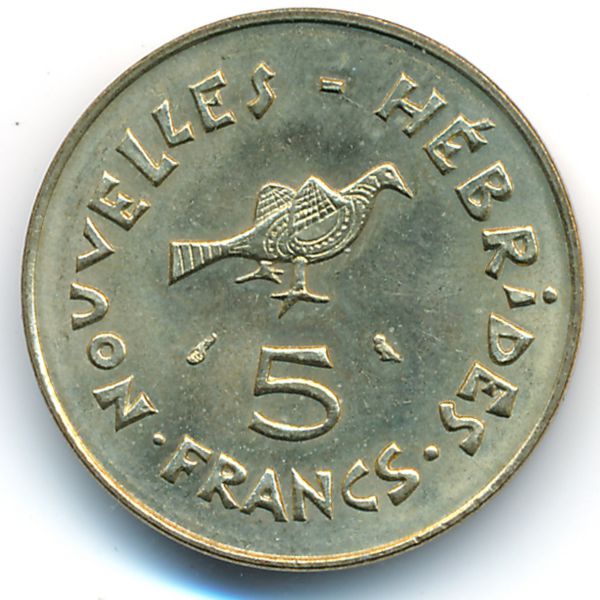 Новые Гебриды, 5 франков (1970 г.)