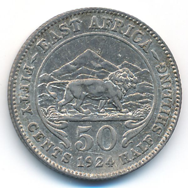 Восточная Африка, 50 центов (1924 г.)
