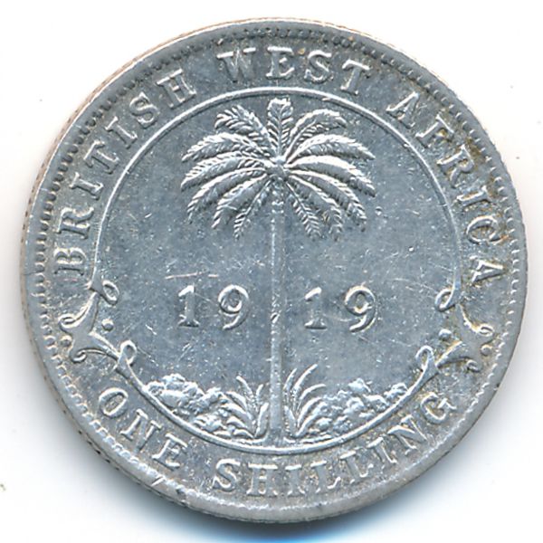 Британская Западная Африка, 1 шиллинг (1919 г.)