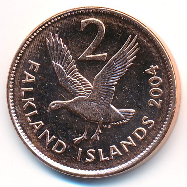 Фолклендские острова, 2 пенса (2004 г.)
