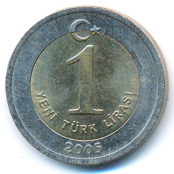 Турция, 1 новая лира (2005 г.)
