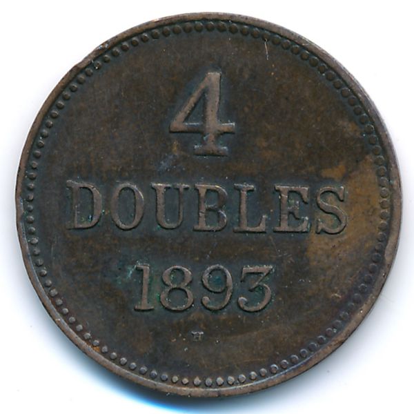 Гернси, 4 дубля (1893 г.)