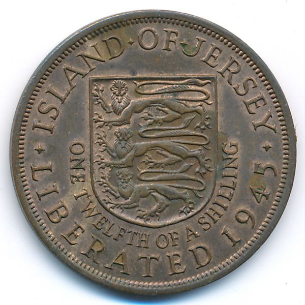 Джерси, 1/12 шиллинга (1945 г.)
