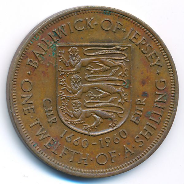 Джерси, 1/12 шиллинга (1960 г.)