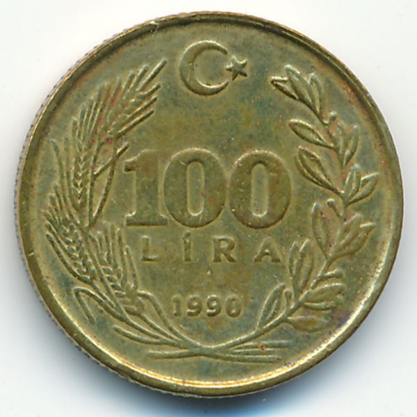 Турция, 100 лир (1990 г.)