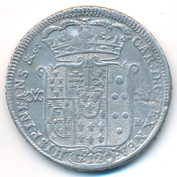 Неаполь, 120 гран (1749 г.)