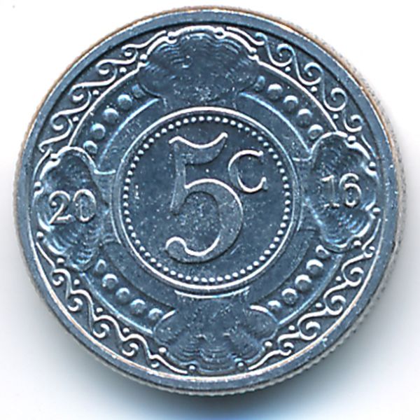 Антильские острова, 5 центов (2016 г.)
