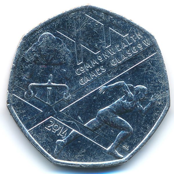 Великобритания, 50 пенсов (2014 г.)