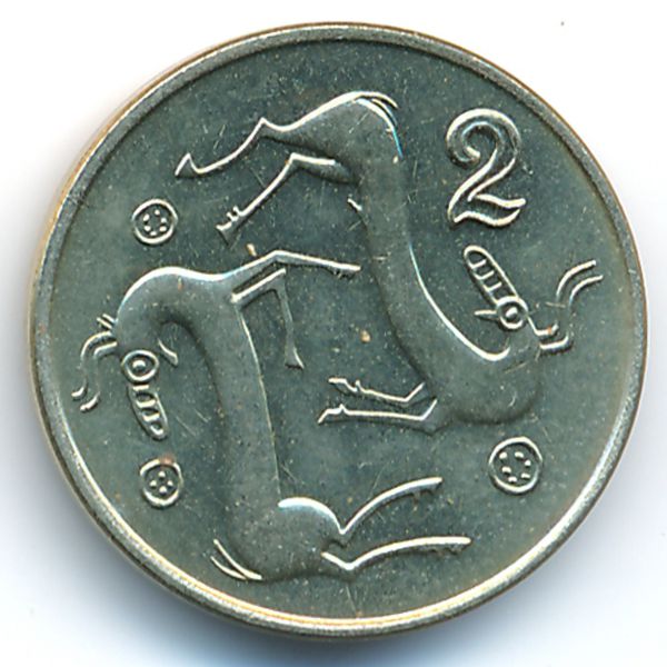Кипр, 2 цента (1992 г.)