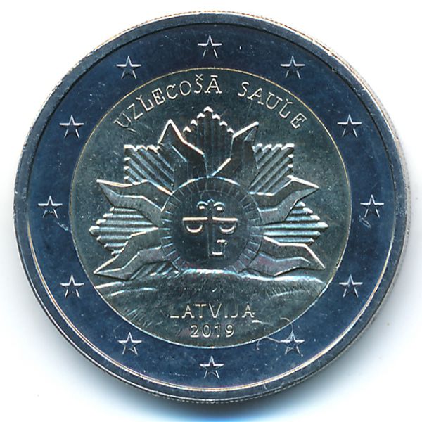 Латвия, 2 евро (2019 г.)