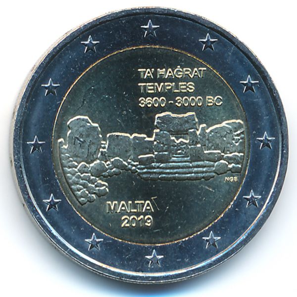 Мальта, 2 евро (2019 г.)