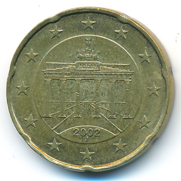 Германия, 20 евроцентов (2002 г.)