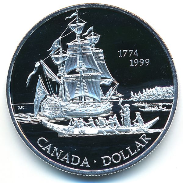 Канада, 1 доллар (1999 г.)