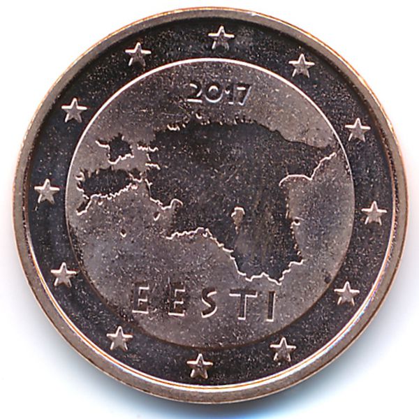 Эстония, 5 евроцентов (2017 г.)