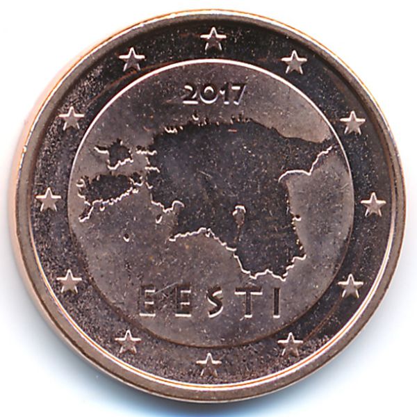 Эстония, 5 евроцентов (2017 г.)