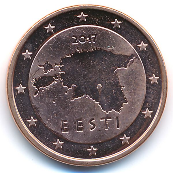 Эстония, 5 евроцентов (2017 г.)