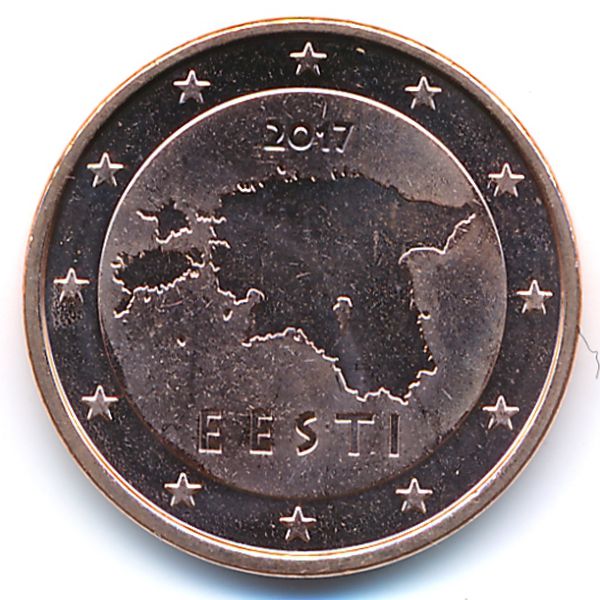 Эстония, 5 евроцентов (2017 г.)