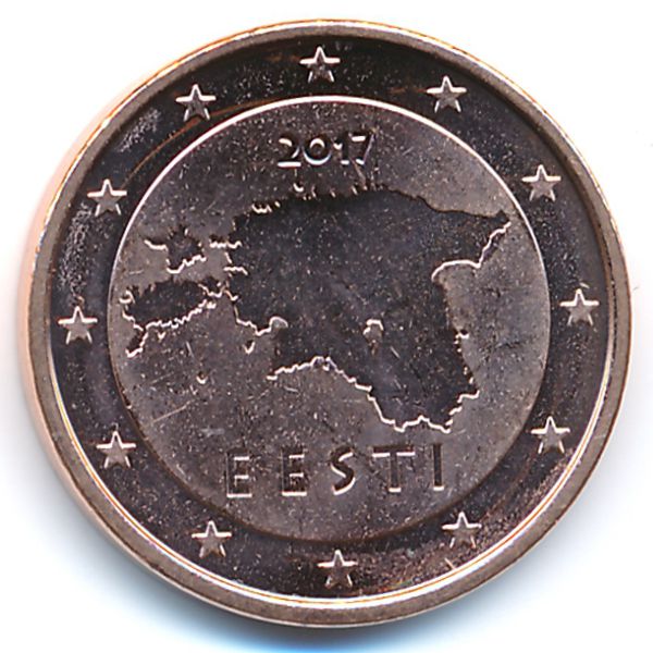 Эстония, 5 евроцентов (2017 г.)