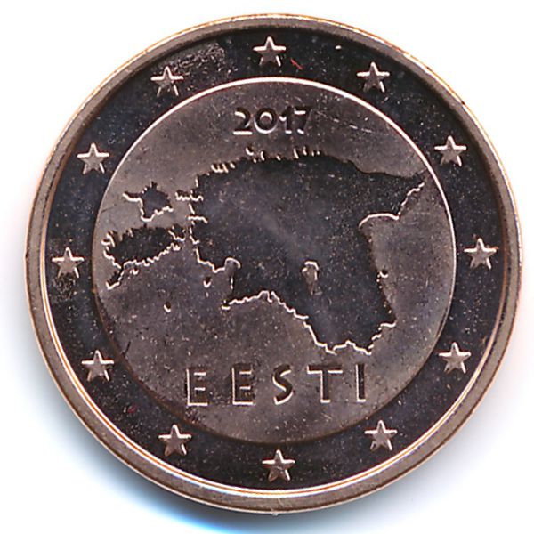 Эстония, 5 евроцентов (2017 г.)