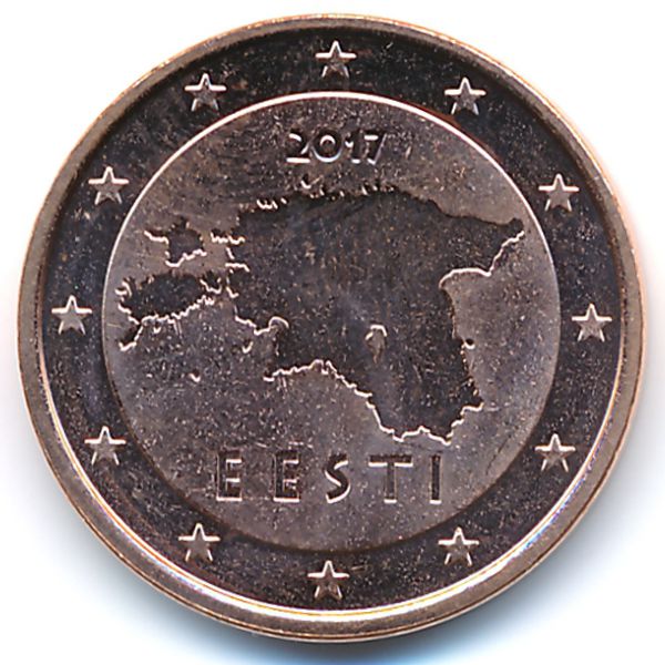 Эстония, 5 евроцентов (2017 г.)
