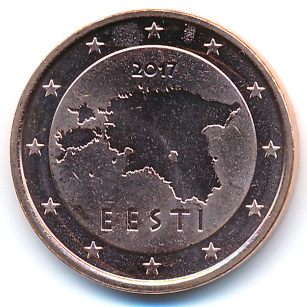 Эстония, 5 евроцентов (2017 г.)