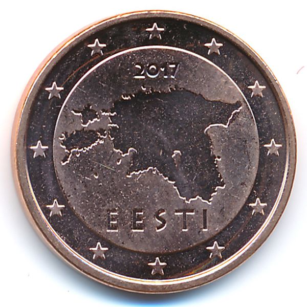 Эстония, 5 евроцентов (2017 г.)