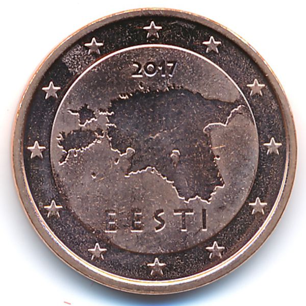 Эстония, 5 евроцентов (2017 г.)