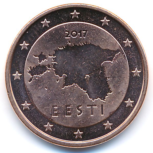 Эстония, 5 евроцентов (2017 г.)