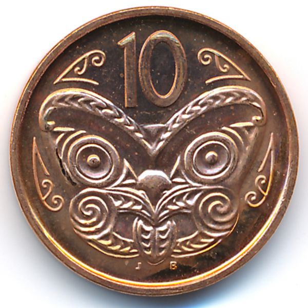 Новая Зеландия, 10 центов (2006 г.)
