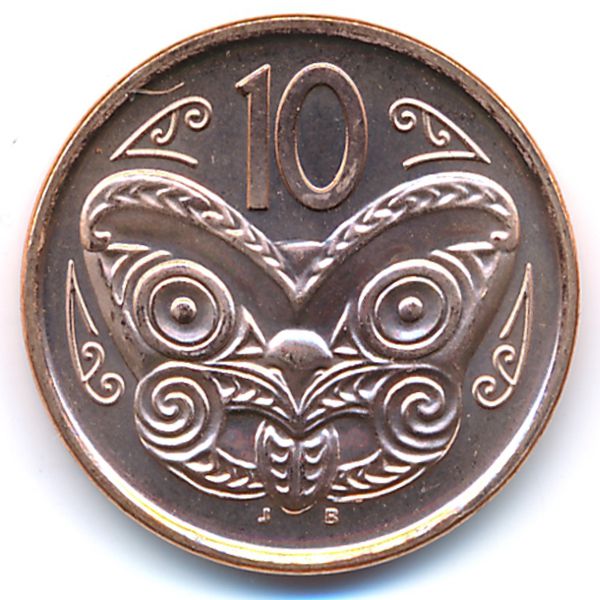 Новая Зеландия, 10 центов (2012 г.)