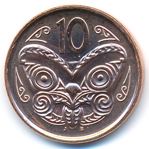 Новая Зеландия, 10 центов (2012 г.)