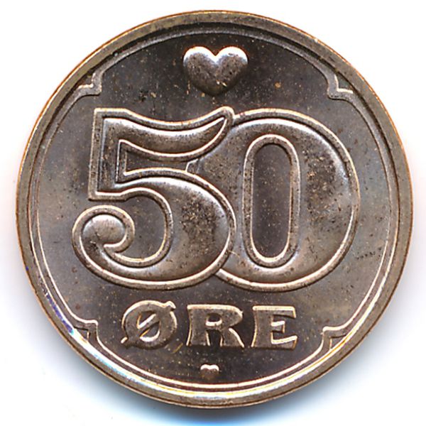 Дания, 50 эре (2008 г.)