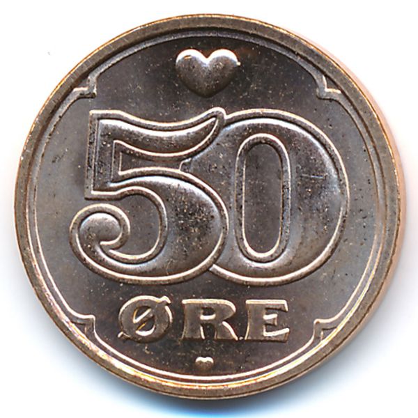 Дания, 50 эре (2008 г.)