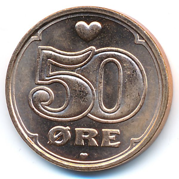 Дания, 50 эре (2008 г.)