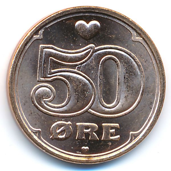 Дания, 50 эре (2008 г.)