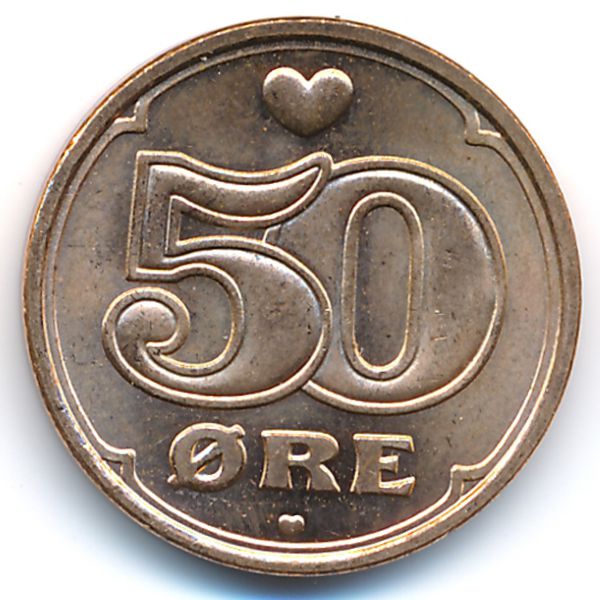 Дания, 50 эре (2008 г.)