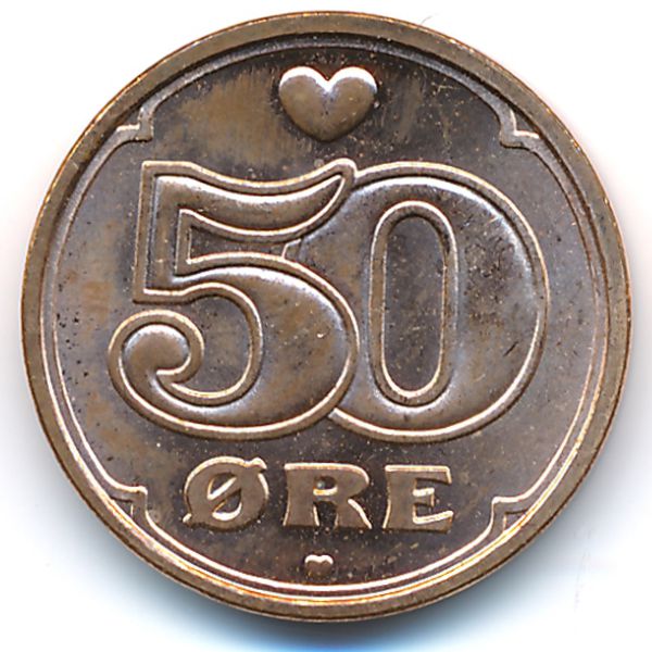 Дания, 50 эре (2008 г.)